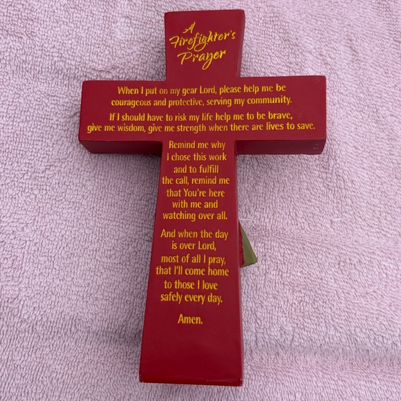 Dicksons Firefighter’s Prayer Tabletop Cross Figurine Joshua 1:9 - Picture 9 of 11